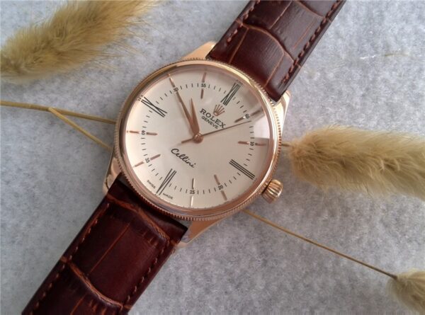 Đồng hồ Rolex Cellini Time Everose 50505-0020 Mặt số trắng