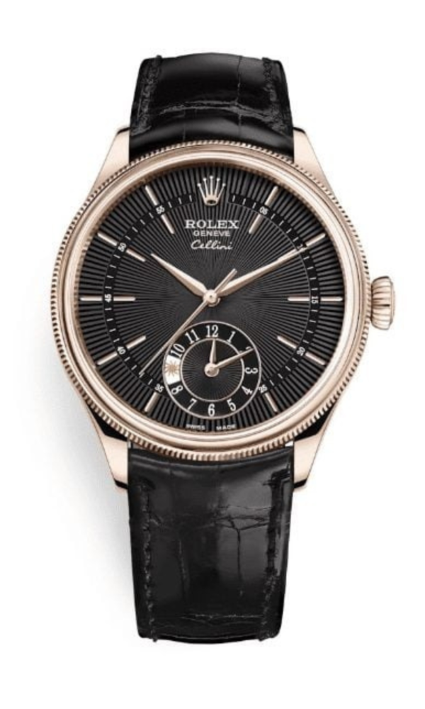 Đồng hồ Rolex Cellini Time Everose 50505-0020 Mặt đen 39mm