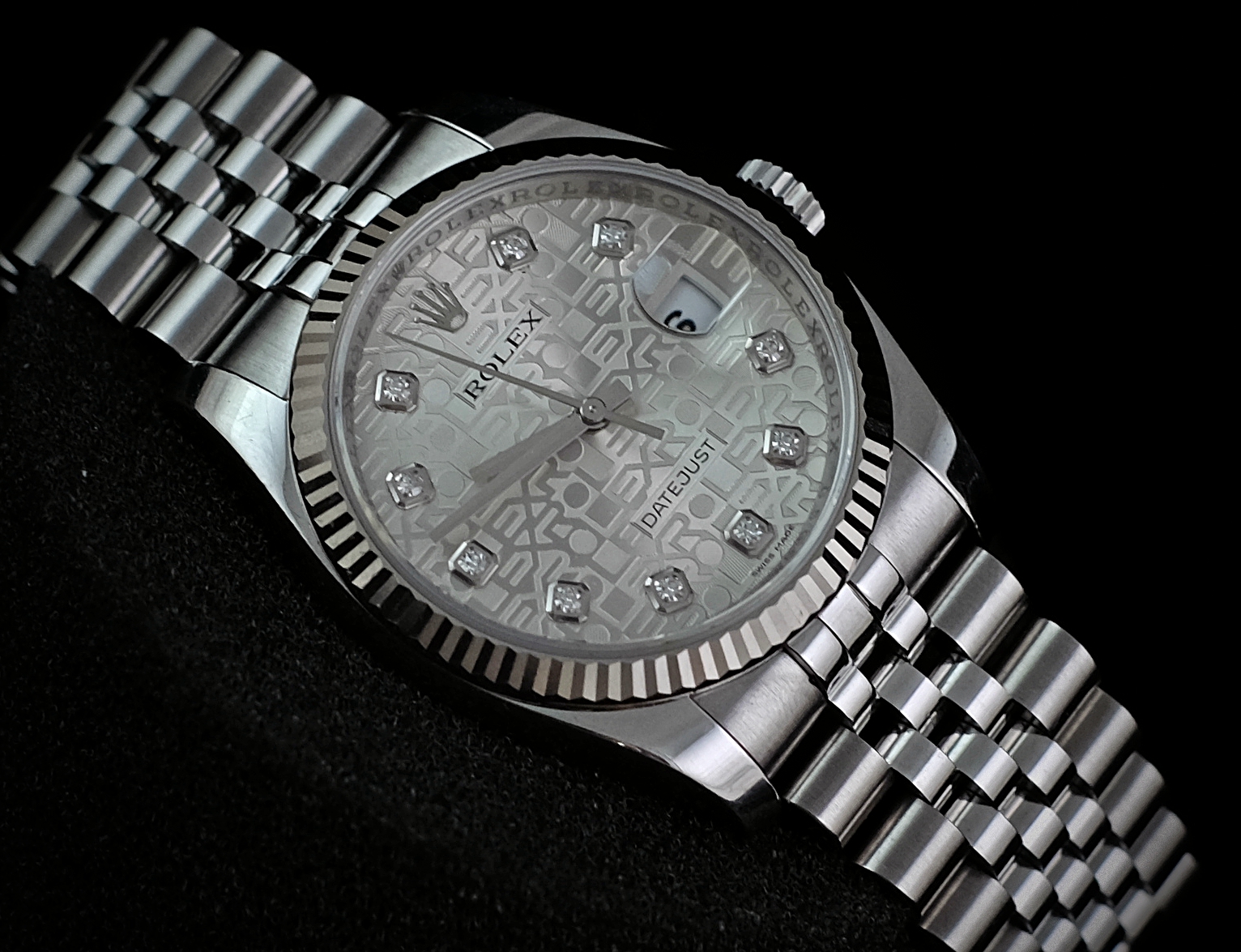 Đồng hồ Rolex Datejust 116234 mặt số vi tính trắng 