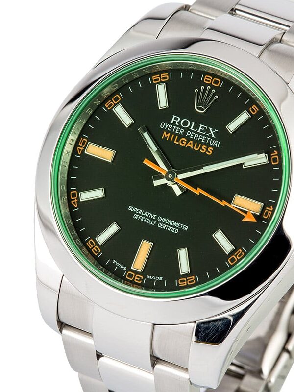 Đồng hồ Rolex Milgauss 116400GV mặt số đen