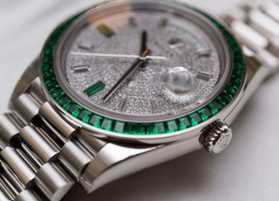 Đồng hồ Rolex Day-Date 40 Green Emerald Platinum 228396TEM