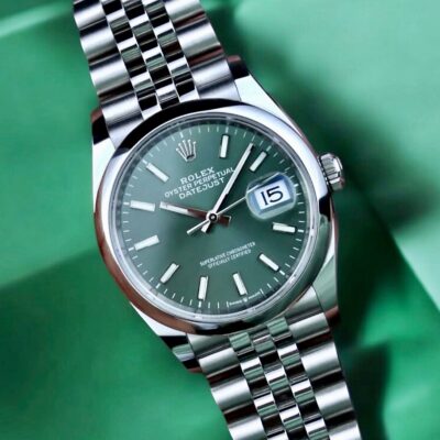 Đồng hồ Rolex Datejust 126200 Thép Mặt số xanh lá 36mm