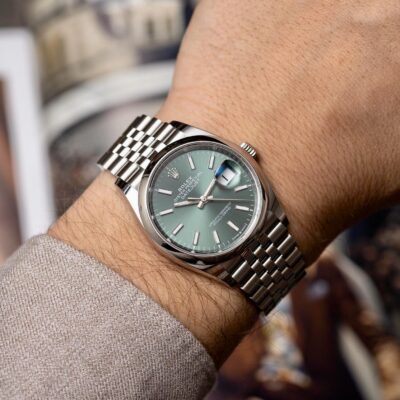 Đồng hồ Rolex Datejust 126200 Thép Mặt số xanh lá 36mm