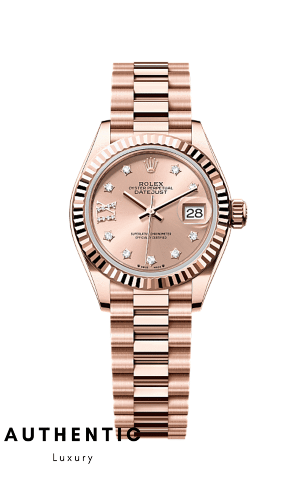 Đồng hồ Rolex Perpetual Lady-Datejust 279175 Mặt Sundust Kim cương sao