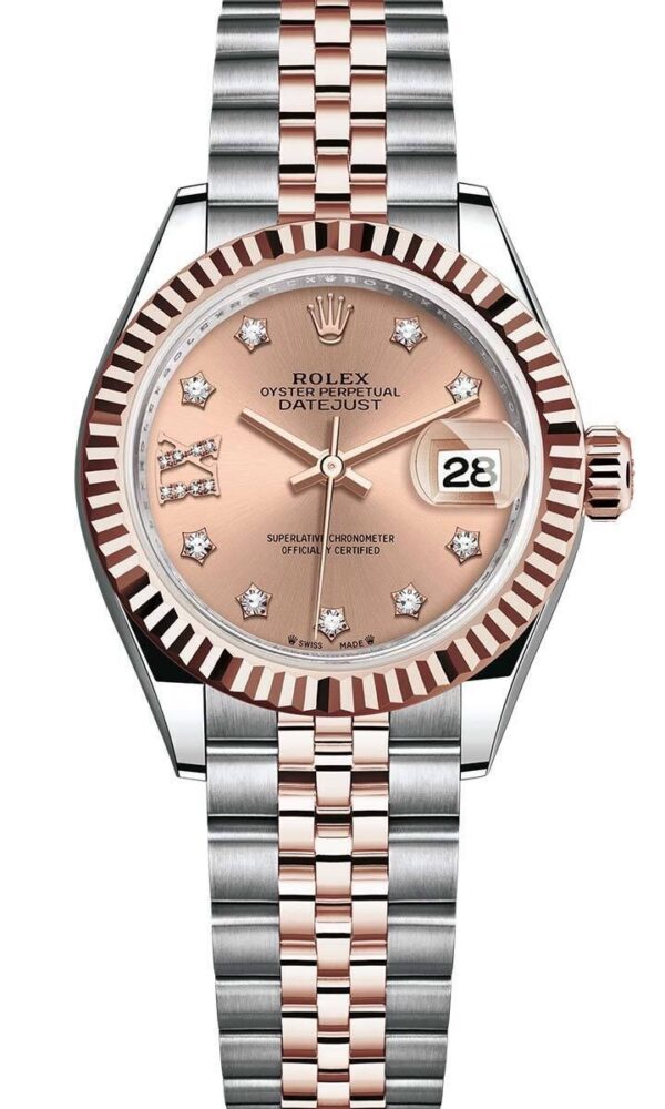 Đồng hồ Rolex Lady-Datejust 279171 Pink Dial Star Diamond 28mm