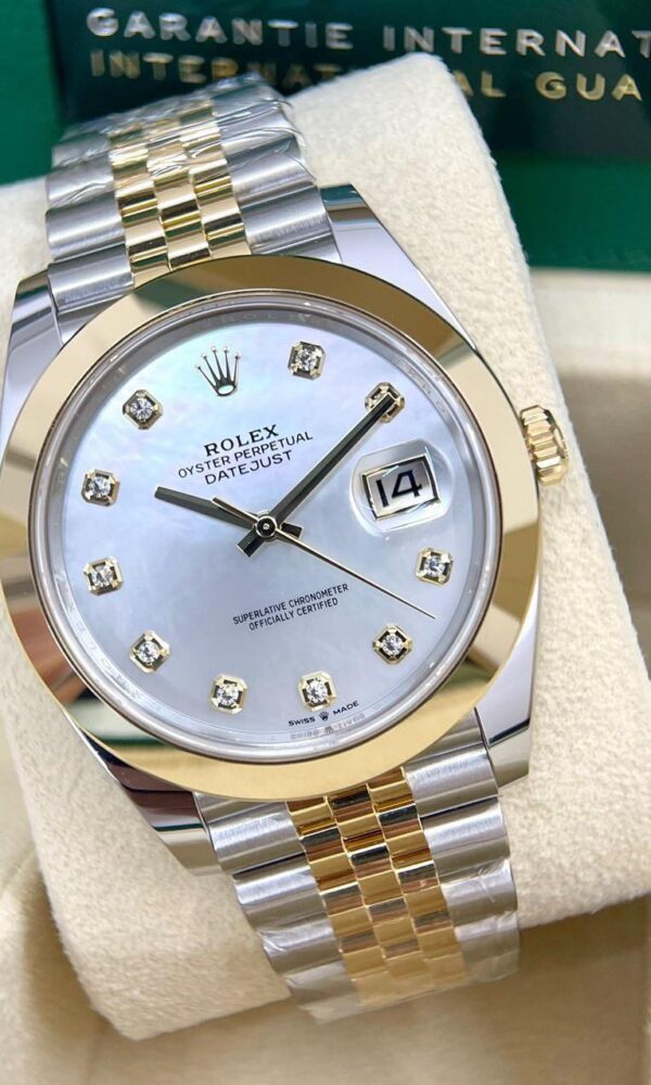 Đồng hồ Rolex Datejust 126303 Vàng/Thép Mặt xà cừ 36mm