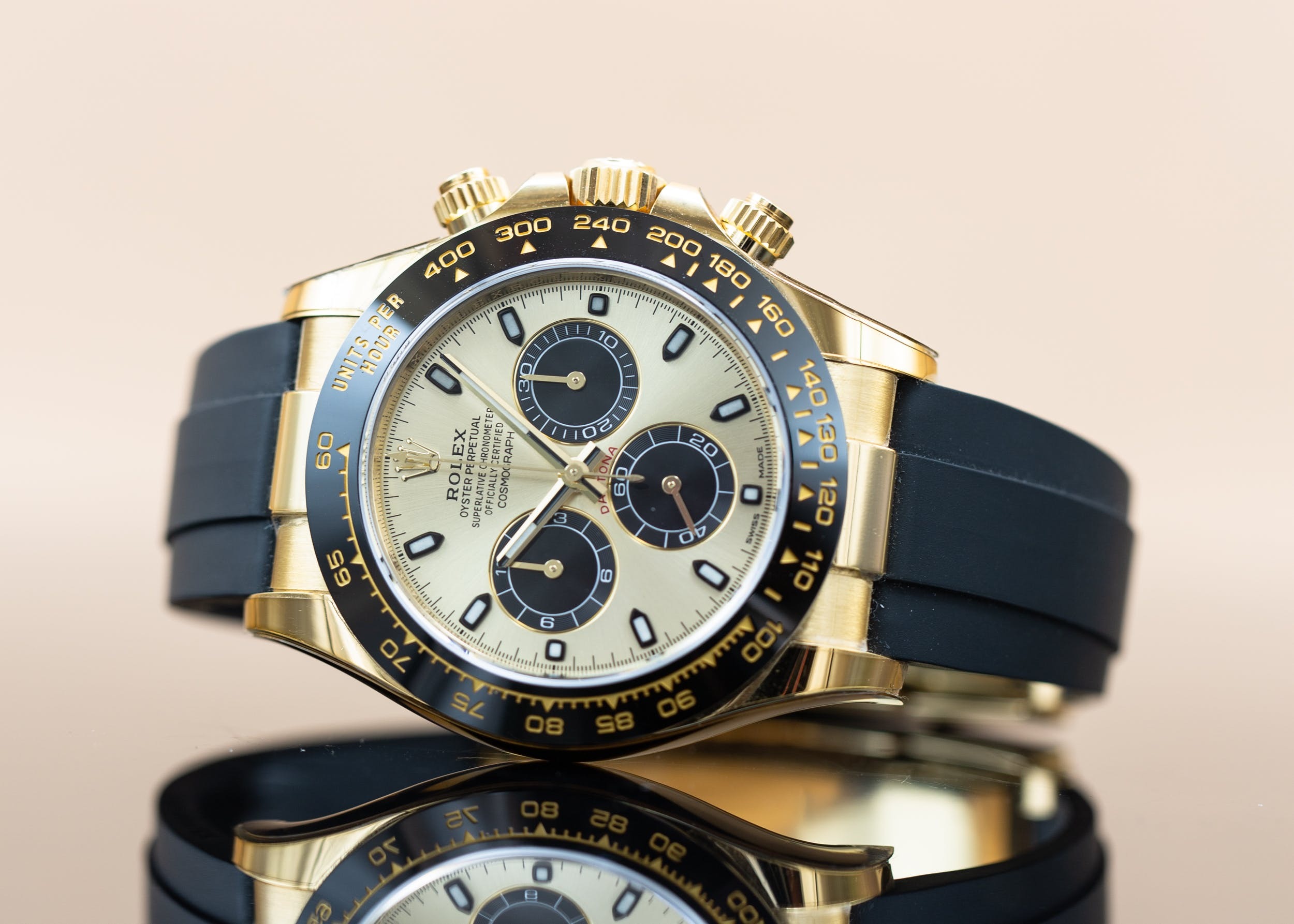 Đồng hồ Rolex Daytona 116518 Vàng vàng Mặt vàng/đen 40mm
