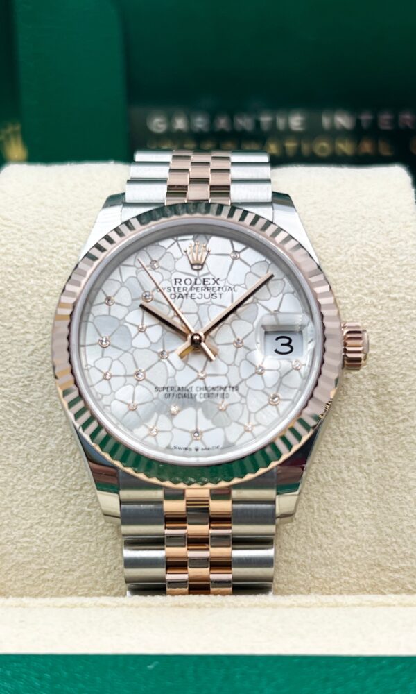 Đồng hồ Rolex Datejust 278271 Vàng/thép Mặt hoa bạc 31mm