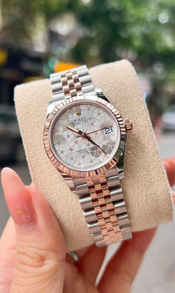 Đồng hồ Rolex Datejust 278271 Vàng/thép Mặt hoa bạc 31mm