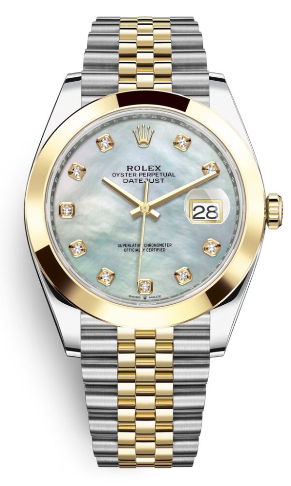 Đồng hồ Rolex Datejust 126303 Vàng/Thép Mặt xà cừ 36mm