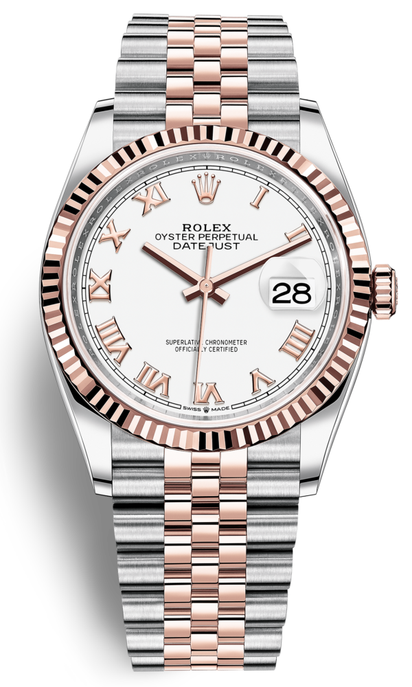 Đồng hồ Rolex Datejust 36 126231 Mặt Trắng Cọc La Mã Dây Jubilee