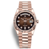 Đồng hồ Rolex Day-Date 128235 Vàng Everose Mặt Nâu 36mm