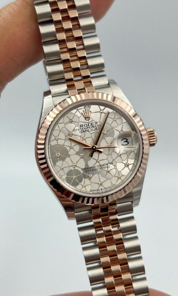 Đồng hồ Rolex Datejust 278271 Vàng/thép Mặt hoa bạc 31mm