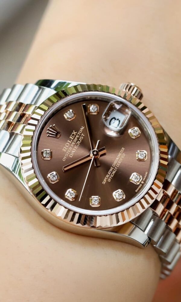 Đồng hồ Rolex Datejust 278271 Vàng/thép Mặt Chocolate