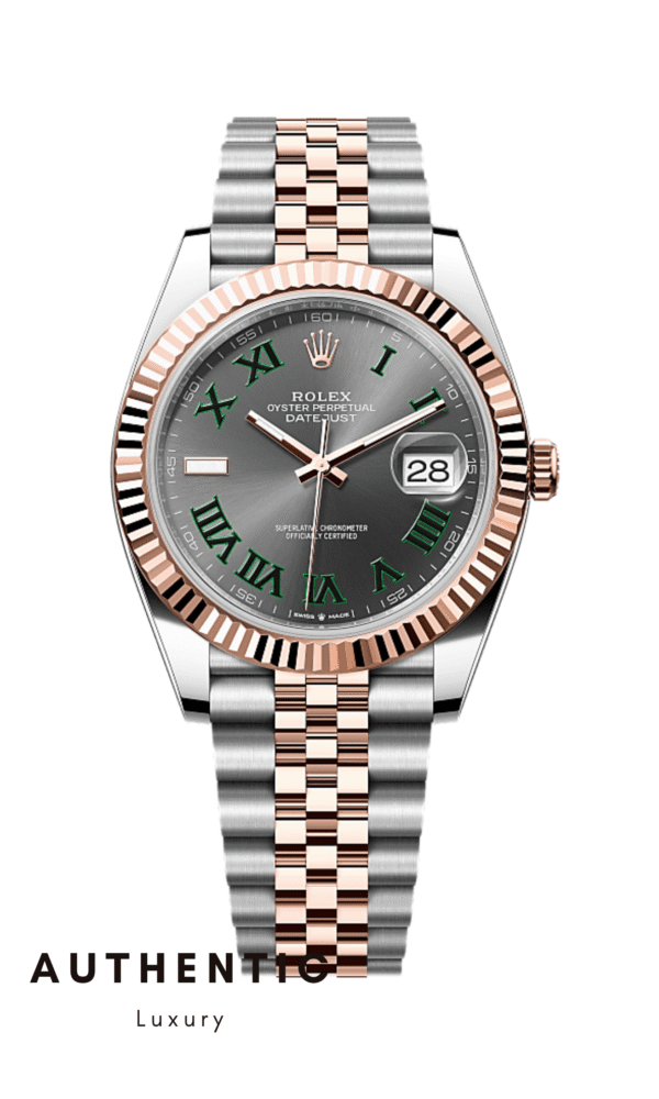 Đồng hồ Rolex Datejust 126331 Vàng Everose/Thép Mặt Wimbledon 41mm