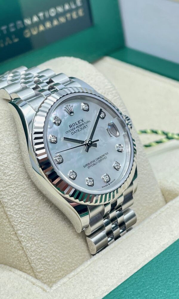 Đồng hồ Rolex Datejust 278274 Thép Mặt xà cừ trắng 31mm