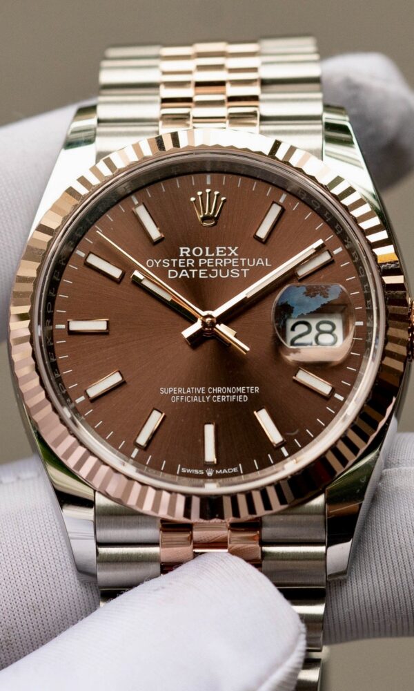 Đồng hồ Rolex Datejust 126231 Mặt Chocolate Cọc Quang 36mm