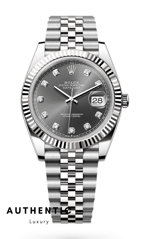 Đồng hồ Rolex Datejust 126334 Rhodium Cọc kim Jubilee 41mm