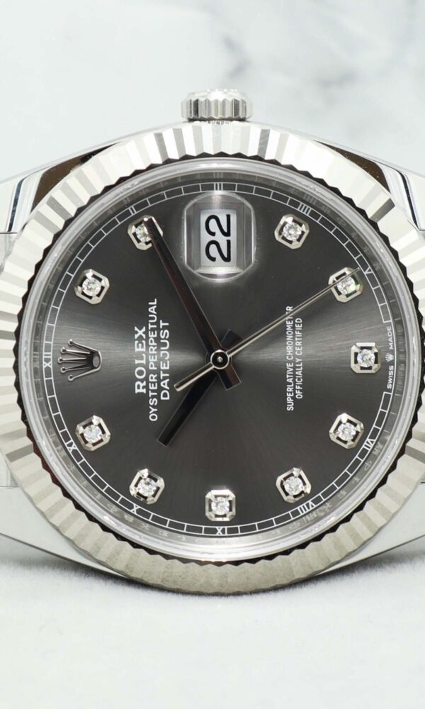 Đồng hồ Rolex Datejust 126334 Rhodium Cọc kim Jubilee 41mm