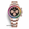 Đồng hồ Rolex Daytona 116595 Rainbow Mặt đen 40mm