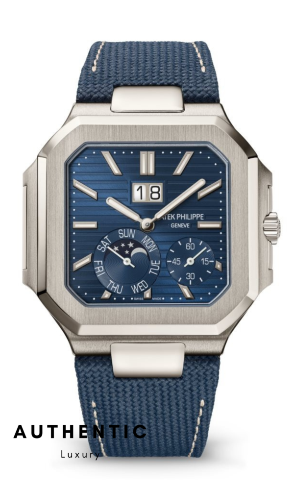 Đồng hồ Patek Philippe Cubitus 5822P Platinum mặt xanh blue 45mm