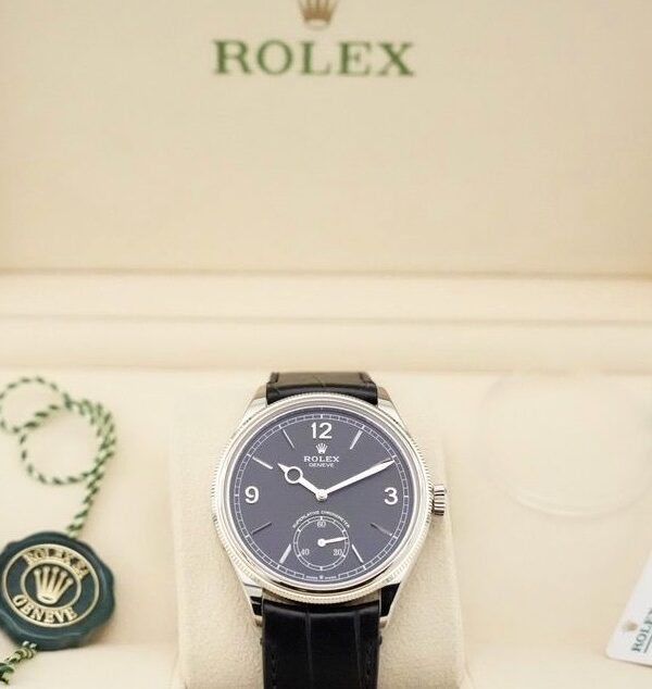 Đồng hồ Rolex Perpetual 1908 ref. 52509 Vàng trắng Mặt đen 39mm