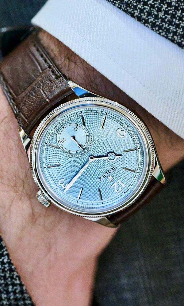 Đồng hồ Rolex Perpetual 1908 52506 Mặt Số Ice-Blue 39mm