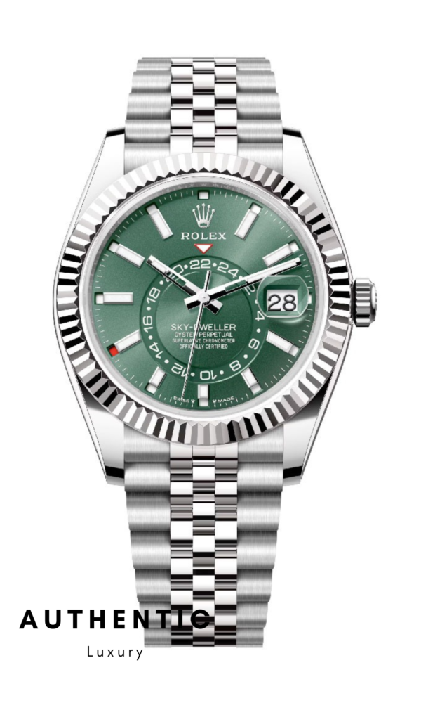 Đồng hồ Rolex Sky Dweller 336934 Mặt xanh lá Dây Jubilee 42mm