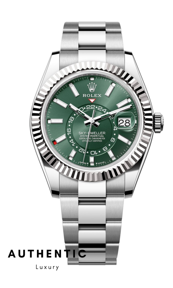 Đồng hồ Rolex Sky Dweller 336934 Mặt xanh lá Dây Oyster 42mm