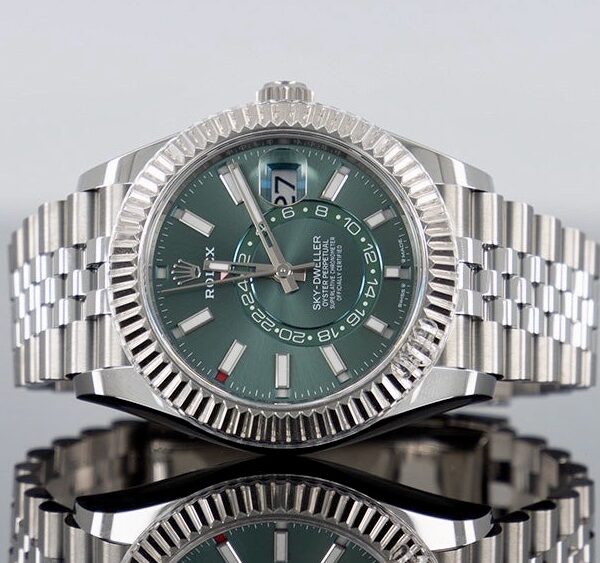 Đồng hồ Rolex Sky Dweller 336934 Mặt xanh lá Dây Jubilee 42mm