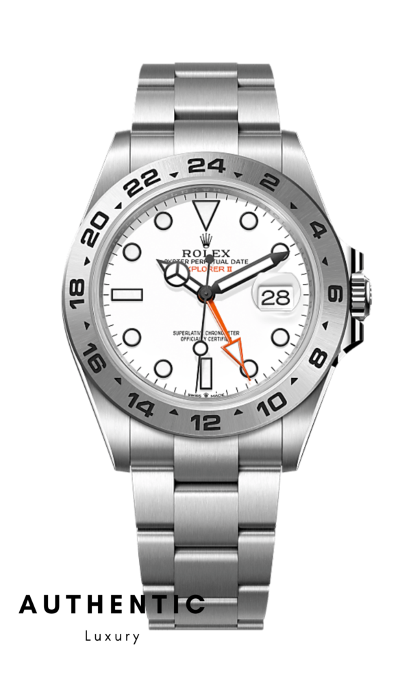Đồng hồ Rolex Explorer II 226570 Thép Mặt Số Trắng 42mm