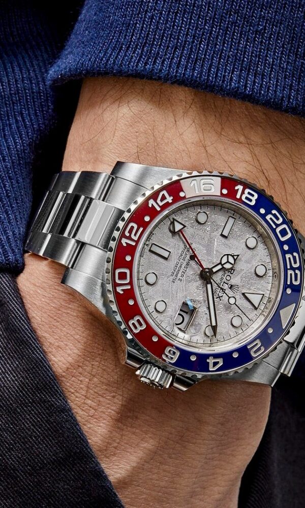 Đồng hồ Rolex GMT-Master II 126719 Pepsi Vàng trắng Mặt thiên thạch 40mm