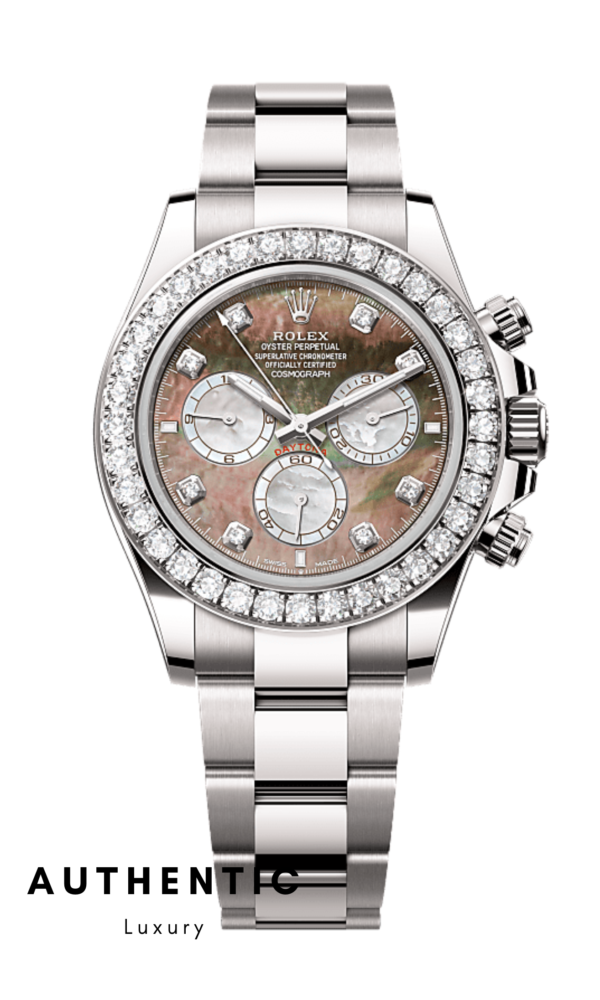 Đồng hồ Rolex Daytona 126579RBR Vàng trắng Mặt xà cừ tím