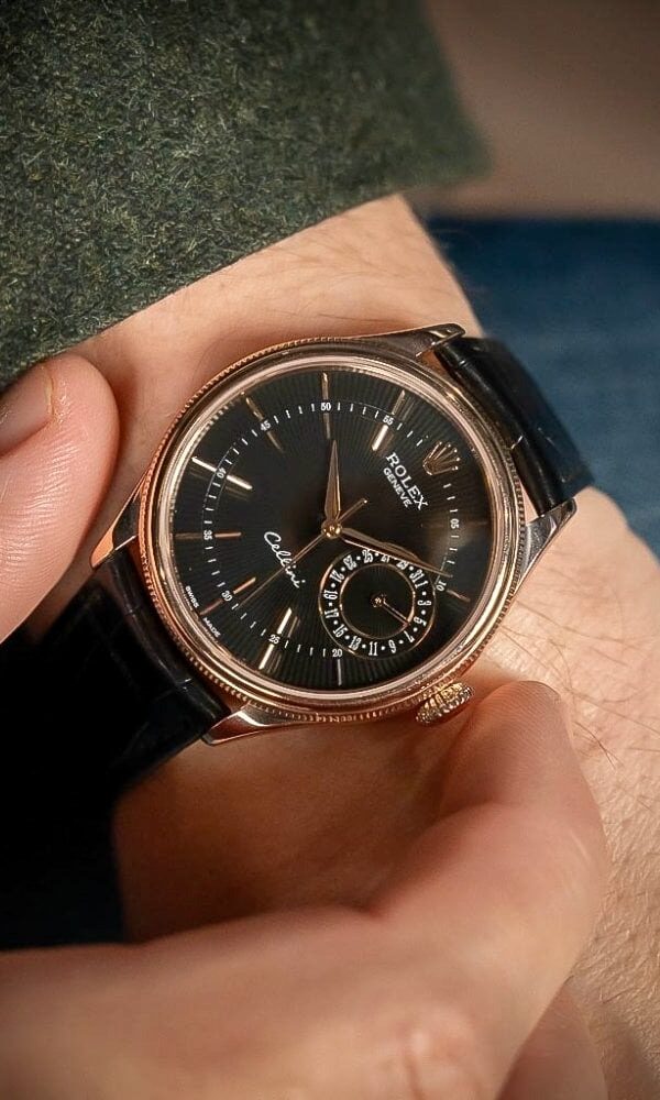 Đồng hồ Rolex Cellini Date 50515 Mặt đen 39mm