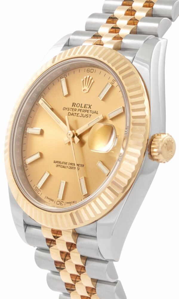 Đồng hồ Rolex Datejust 126333 Mặt Champagne Cọc quang 41mm