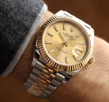 Đồng hồ Rolex Datejust 126333 Mặt Champagne Cọc quang 41mm