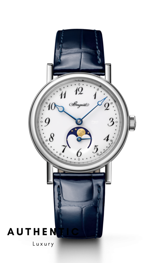 Đồng hồ Breguet Classicque Moonphase 9087BB29964 Vàng trắngĐồng hồ Breguet Classicque Moonphase 9087BB29964 Vàng trắng