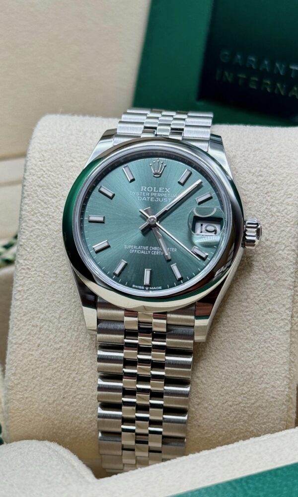 Đồng hồ Rolex Datejust 278240 Thép Mặt xanh lá 31mm