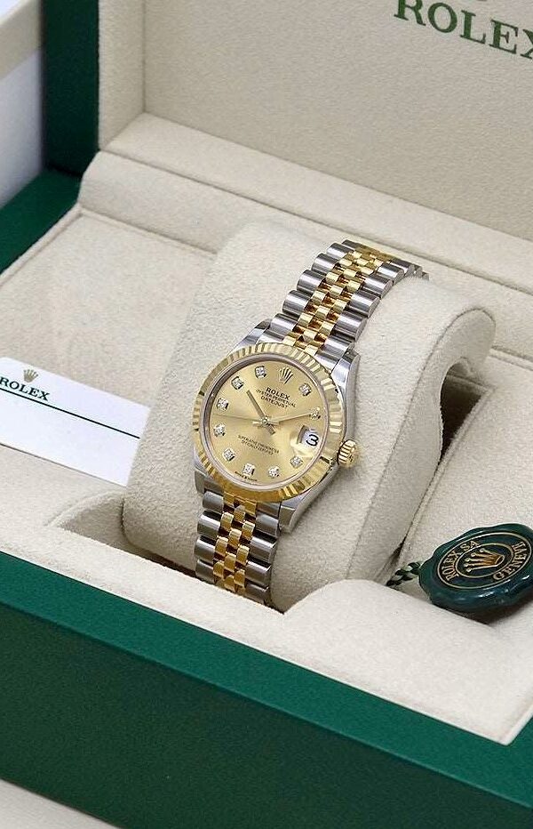 Đồng Hồ Rolex Datejust 278273 Vàng/thép Mặt Champagne 31mm