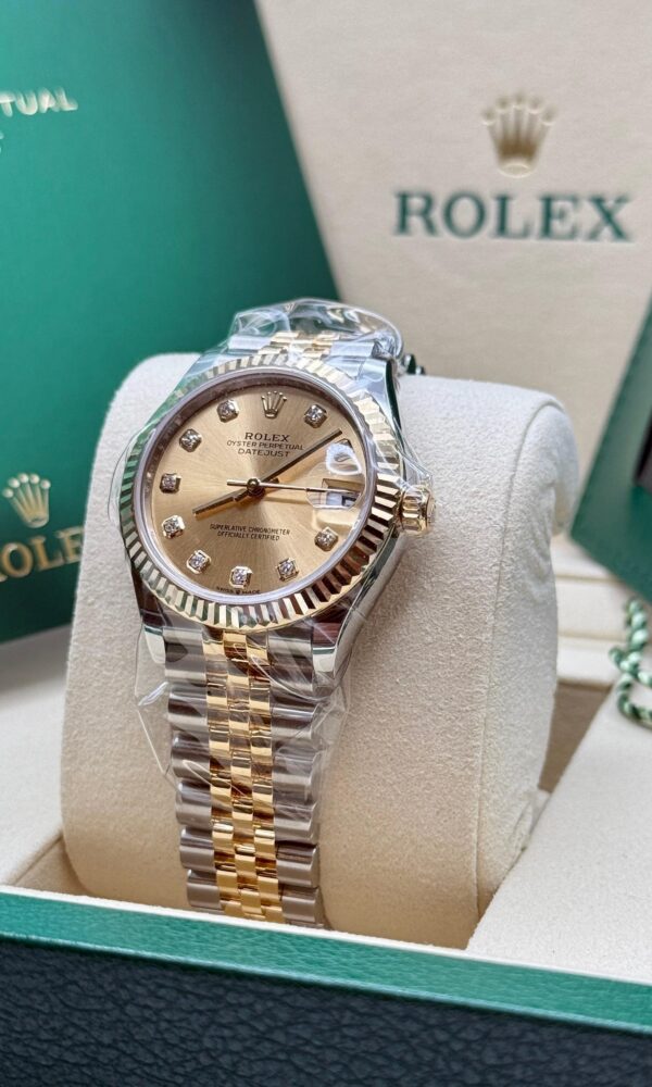 Đồng Hồ Rolex Datejust 278273 Vàng/thép Mặt Champagne 31mm