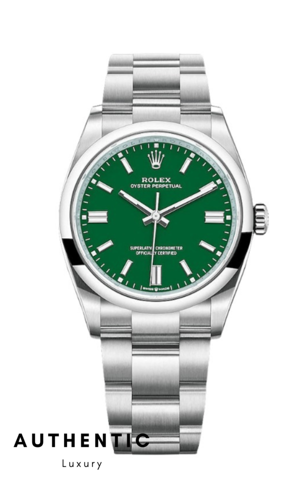 Đồng hồ Rolex Oyster Perpetual 277200 Thép Mặt xanh lá 31mm