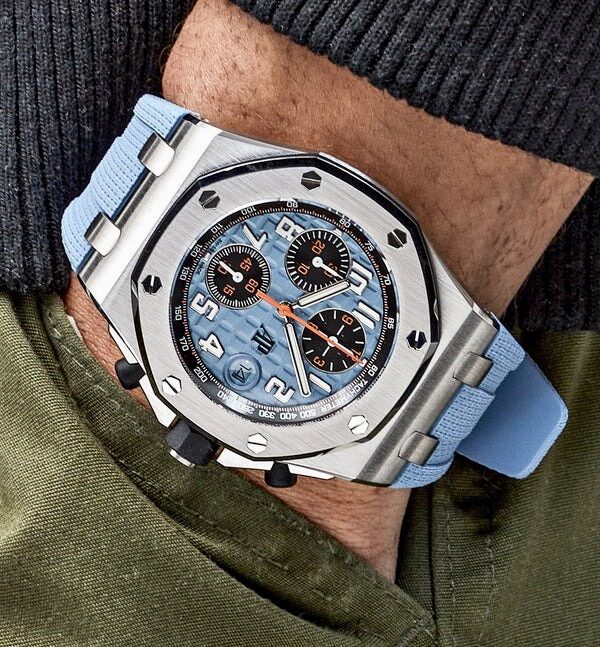 Đồng hồ Audemars Piguet Royal Oak Offshore 26238ST Thép Mặt Ice Blue 42mm