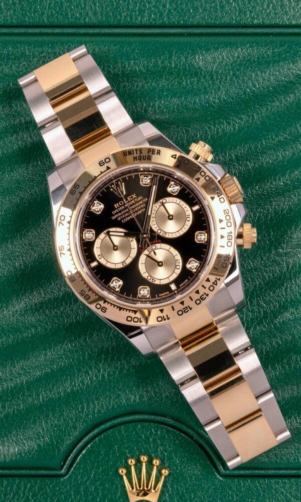 Đồng hồ Rolex Cosmograph Daytona 126503 Mặt đen Cọc kim cương 40mm