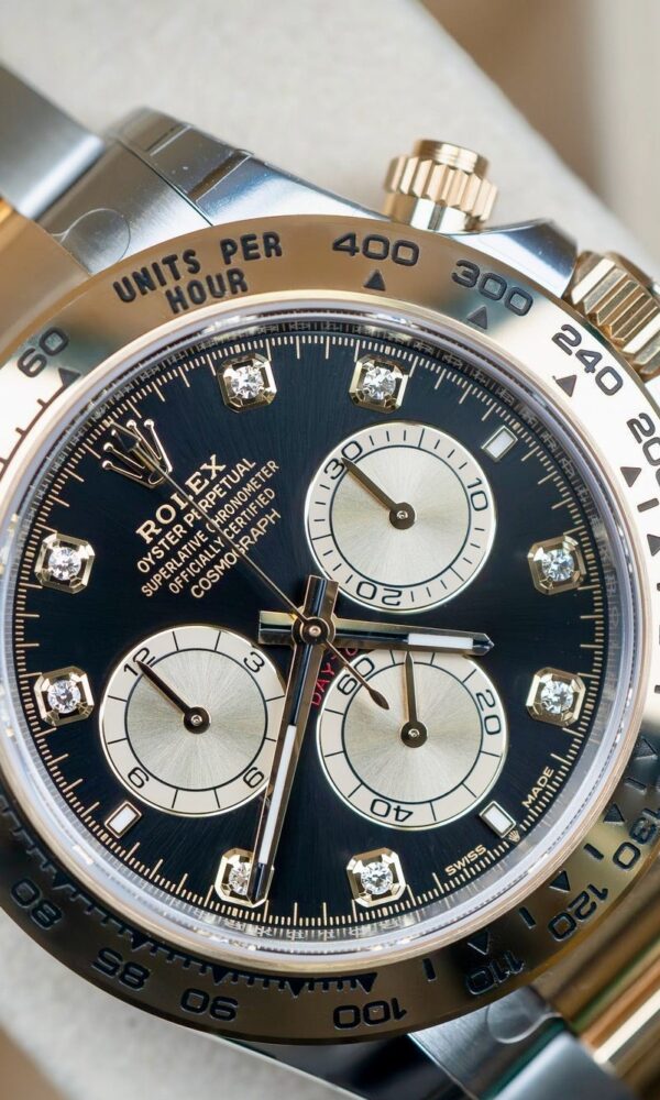 Đồng hồ Rolex Cosmograph Daytona 126503 Mặt đen Cọc kim cương 40mm