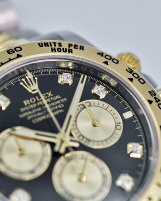 Đồng hồ Rolex Cosmograph Daytona 126503 Mặt đen Cọc kim cương 40mm