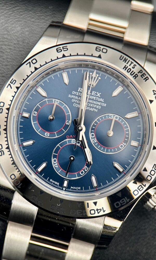 Đồng hồ Rolex Cosmograph Daytona 126509 Vàng trắng Mặt xanh 40mm