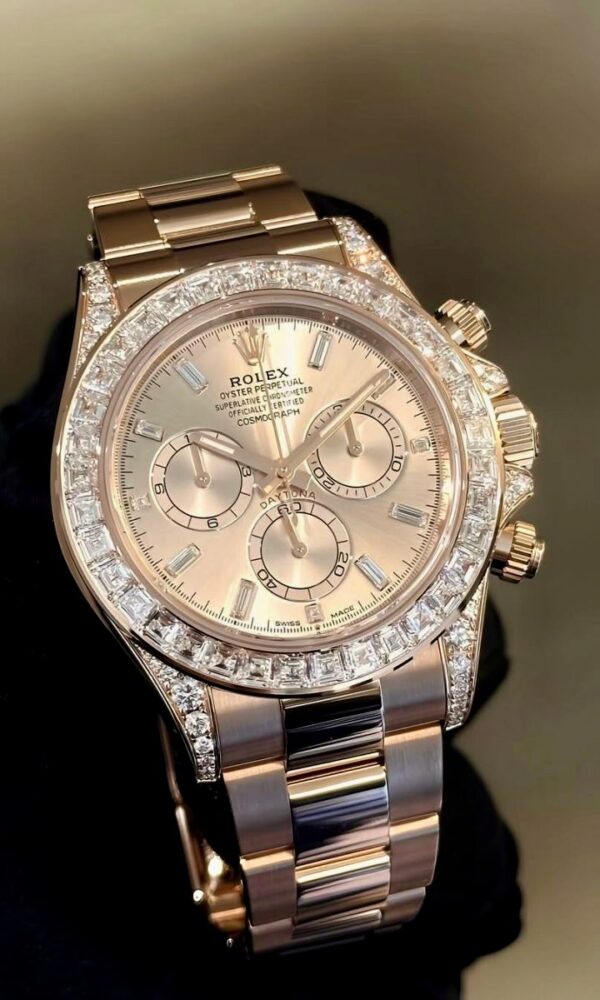 Đồng hồ Rolex Cosmograph Daytona 126595TBR Mặt số hồng 40mm