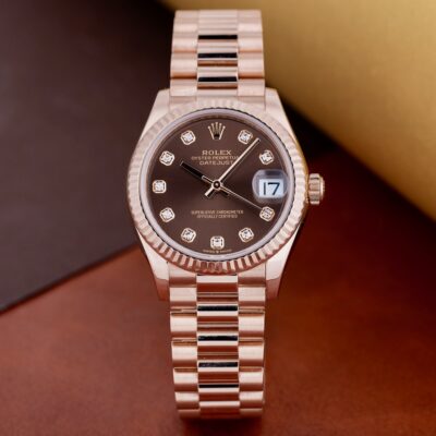 Đồng hồ Rolex Datejust 278275 Mặt Chocolate Dây President 31mm