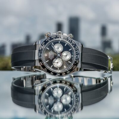 Đồng hồ Rolex Daytona 126519LN Vàng trắng Mặt đen 40mm