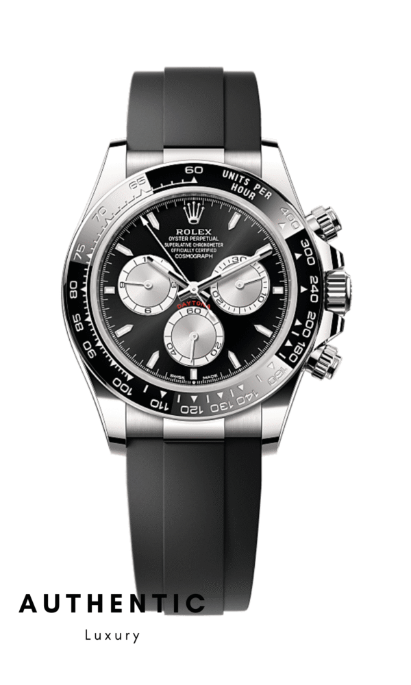 Đồng hồ Rolex Daytona 126519LN Vàng trắng Mặt đen 40mm